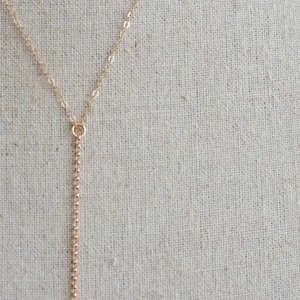 rose gold lariat