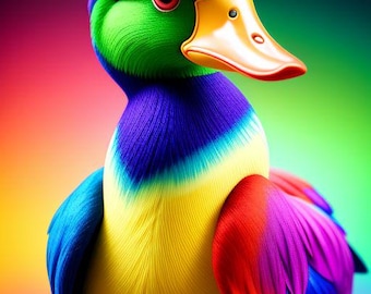 Rainbow Duck