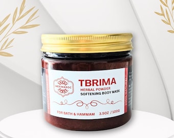 Oryginalny marokański proszek Tbrima / Zmiękczająca maska do ciała