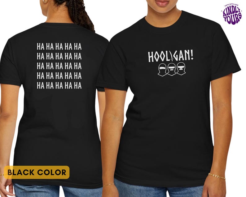 Hooligan Shirt, Funny Graphic Tee, Edgy Streetwear Shirt, Unisex Oversized Tee, Viral Trend Shirt, Aesthetic Outfit, Gift For ARMY, Cool Tee Bild 5