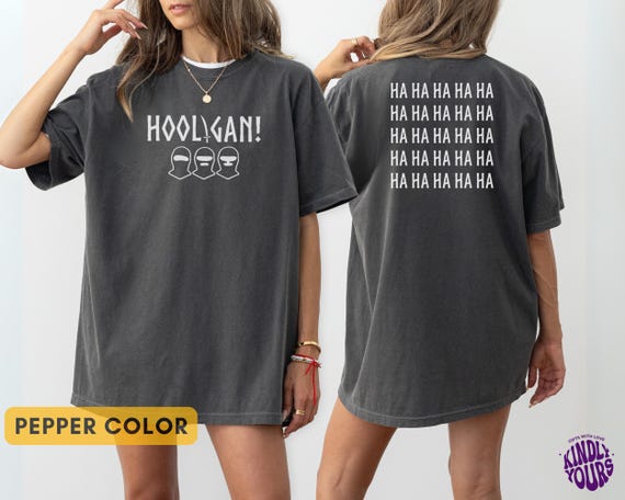 Hooligan Shirt, Funny Graphic Tee, Edgy Streetwear Shirt, Unisex Oversized Tee, Viral Trend Shirt, Aesthetic Outfit, Gift For ARMY, Cool Tee