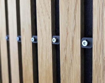 Morsetto a vite per pannelli acustici senza foratura – gancio per pannelli acustici e quadri | vite inclusa | da 4 kg a 8 kg