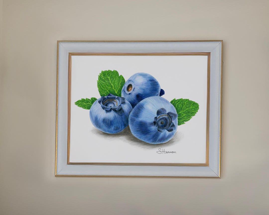 Blueberry Print - Digital Download - Etsy