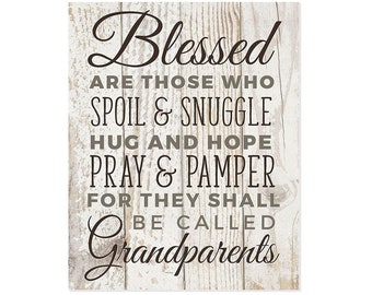 Blessed Are Those Who Spoil Farmhouse Style Wood Wall Decor Sign