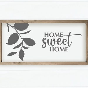 Home Sweet Home Farmhouse Style Wood Wall Decor Sign