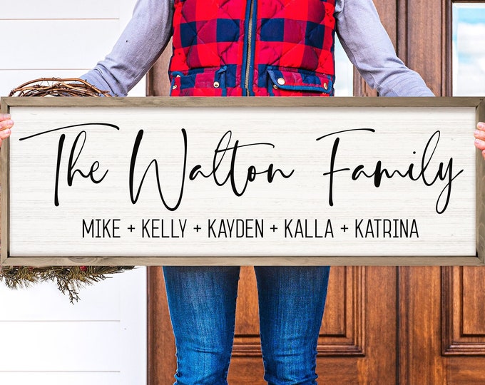 Family Established Sign Last Name Wood Sign Family Name Wall - Etsy