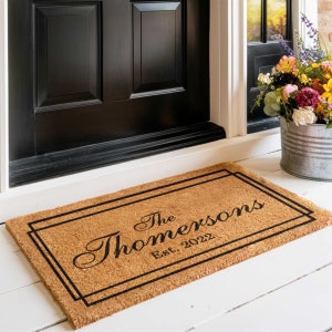 Personalized Welcome Custom Coir Coconut Husk Doormat Available In Three Sizes