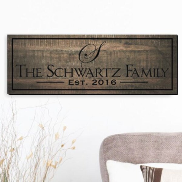 Family Name Plaque - Etsy