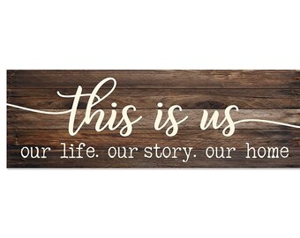 Large Rustic Tin Sign Home Is Where Our Story Begins New Wall Hanging Decoration