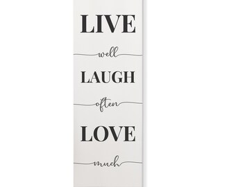 Large Primitive /" Live Well Laugh Often Love Much “ Hang Tags Lot Of 12