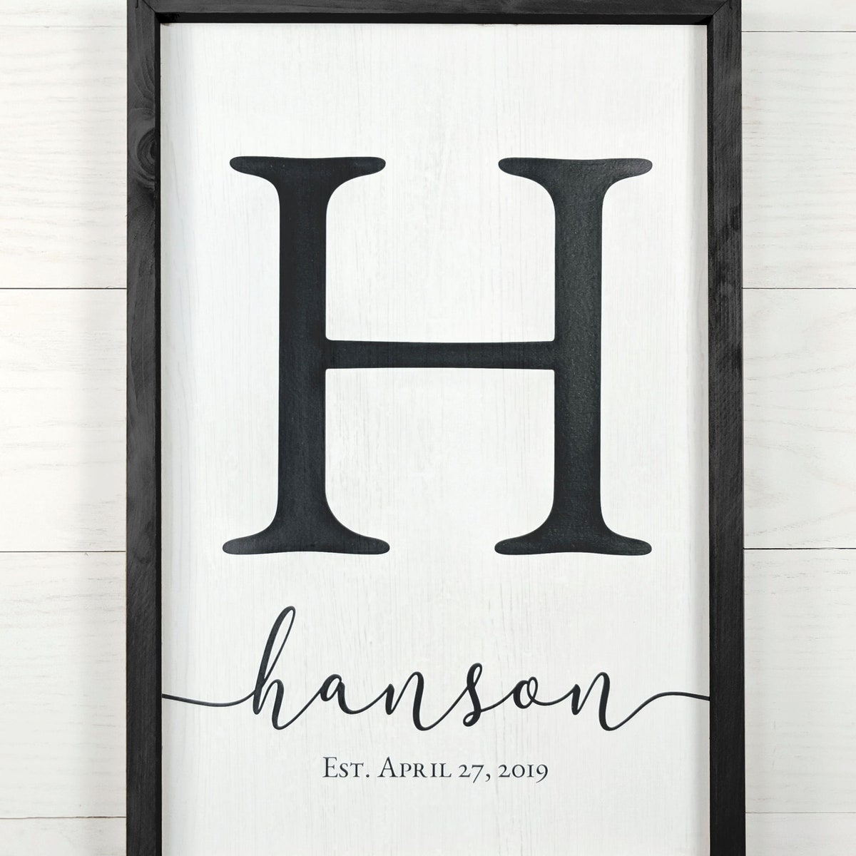 Personalized Family Name Sign - Custom Wooden Monogram - Perfect for Weddings, Anniversaries, Housewarmings - Handmade Rustic Decor - Etsy