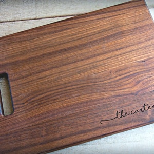 Personalized Laser Engraved Wood Cutting Board