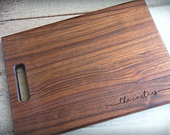 Personalized Laser Engraved Wood Cutting Board