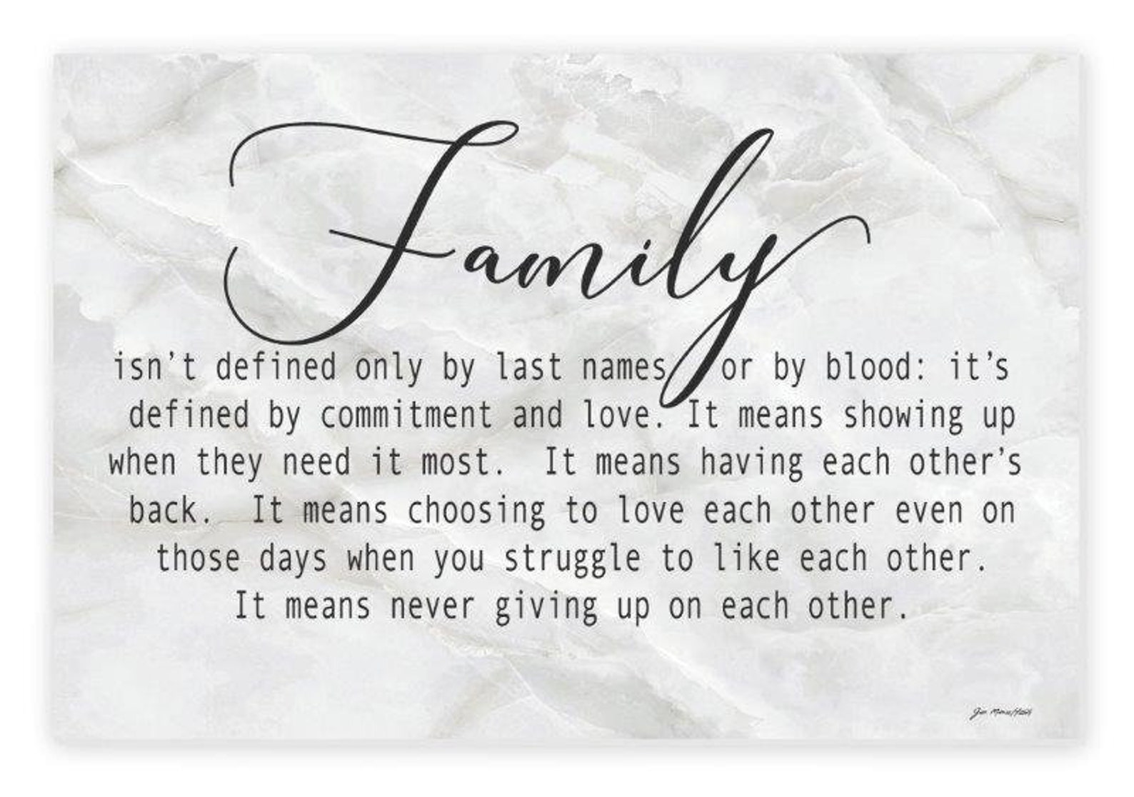 Family Isn't Defined Only by Last Names Farmhouse Style - Etsy
