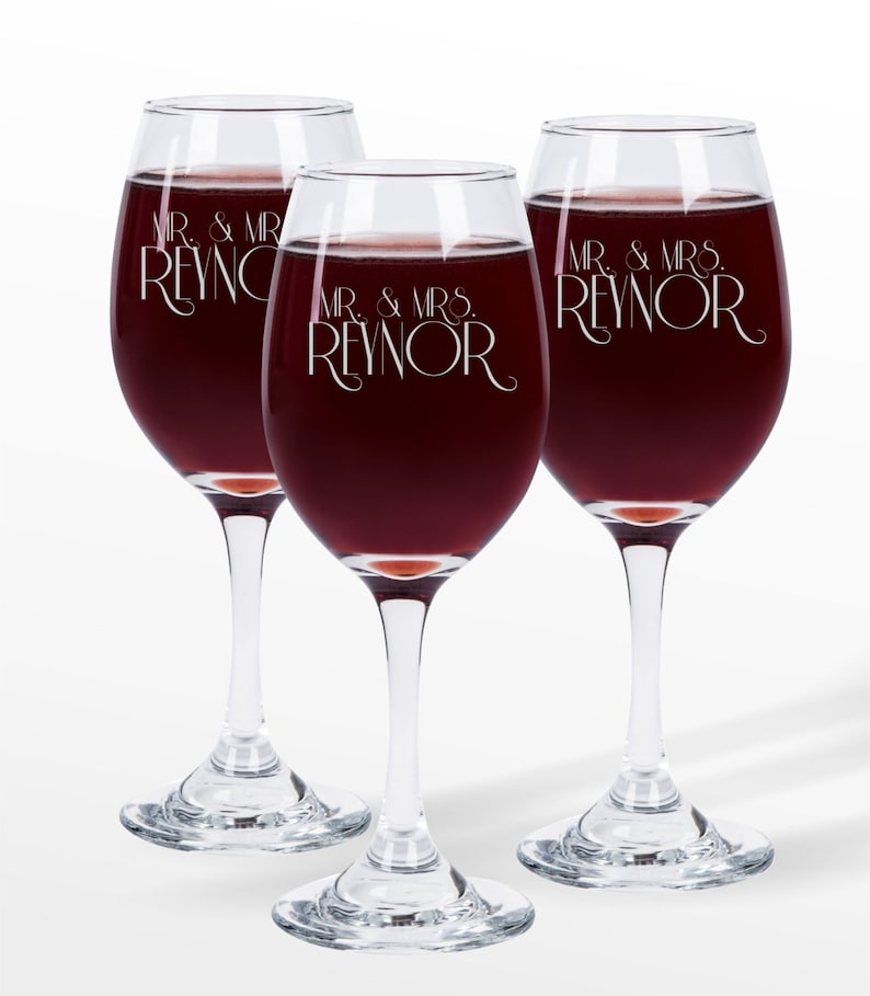Personalized Engraved Wine Glasses Sold Individually Etsy