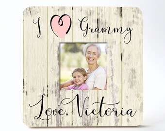 I Love Grammy Personalized Picture Frame 3.5"x3.5"