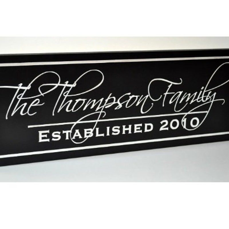 Family Established Sign - Etsy