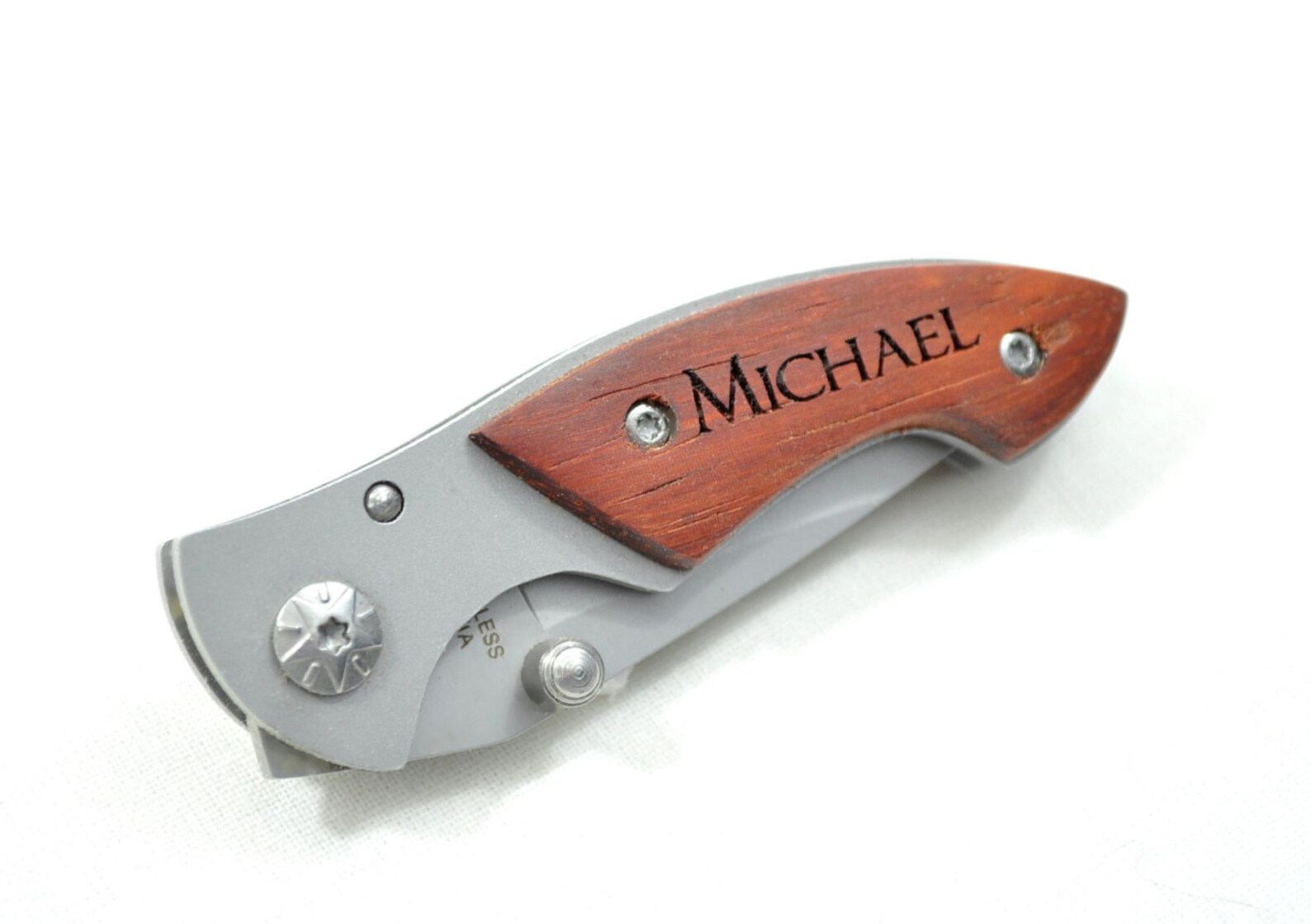 Personalized Engraved Pocket Knife With 2 Inch Blade Etsy