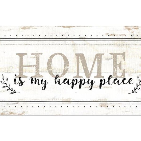 Home is My Happy Place Sign Etsy