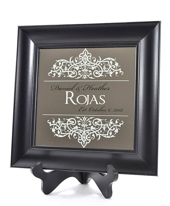 Personalized Family Name Mirror Established Personalized Etsy
