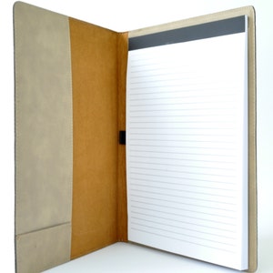 Personalized Leather Portfolio Notebook Professional & Stylish Organizer available in eight different colors image 3