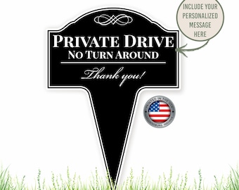 Personalized Aluminum Yard Sign 10x14