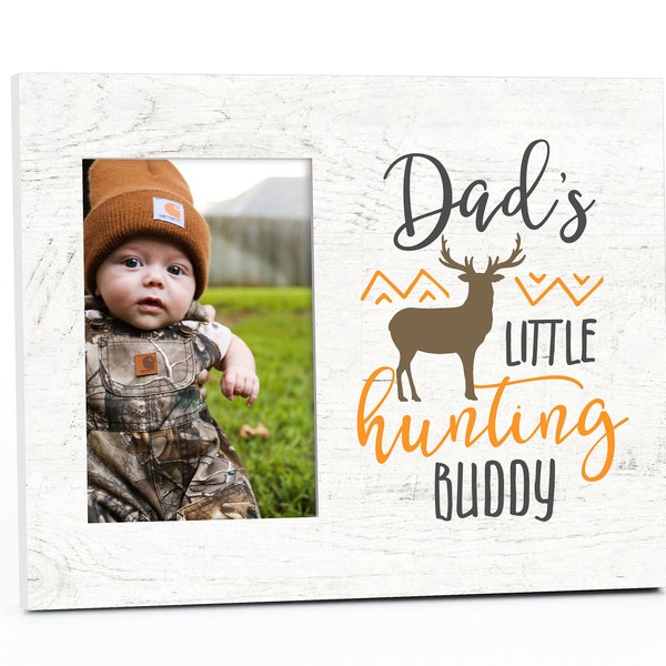 Dad's Little Hunting Buddy Picture Frame For A 4x6 Photo