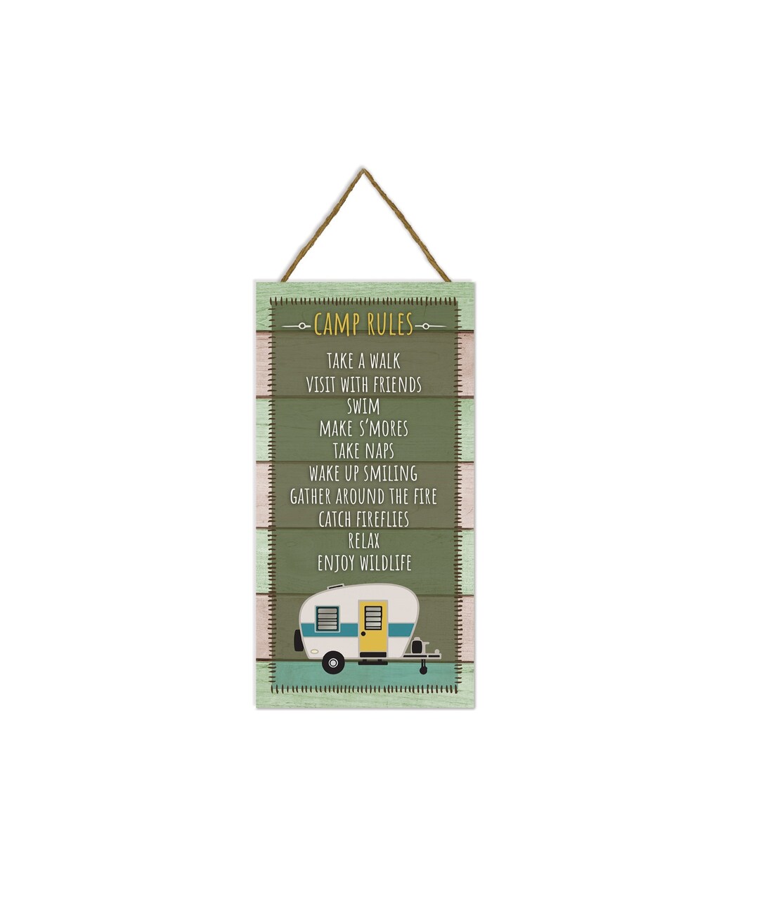 Camp Roule Code Sign Camp Rules Rustic Wooden Plank Sign 5x10 - Etsy