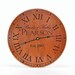 Personalized Carved Wood Clock 13 