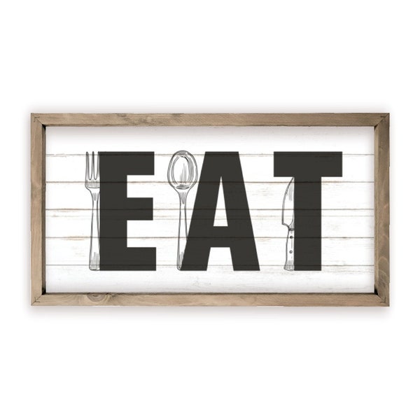 Rustic Eat Sign - Etsy