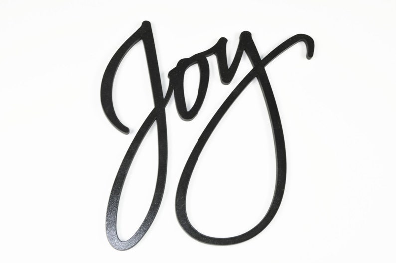 Joy 3D Word Art Wood Cutout Etsy