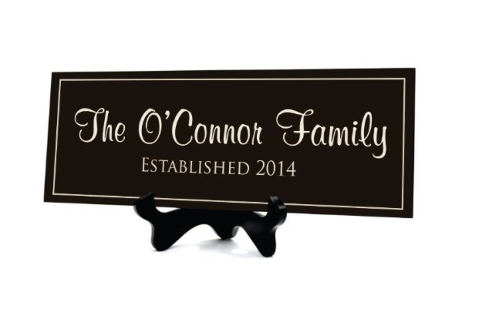 Personalized Carved Wood Family Name Sign With Established Etsy