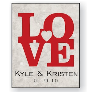 Personalized Printed Wood Family Name Sign Love 12x15