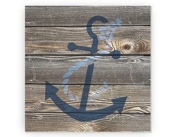 Rustic Wood Nautical Anchor Farmhouse Style Wood Wall Decor Sign