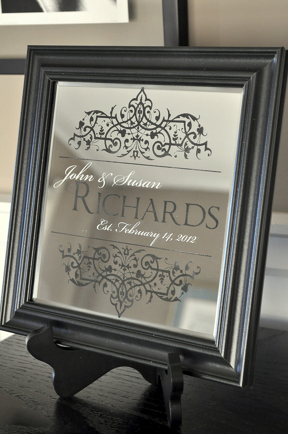 Personalized Family Name Mirror Established Personalized Etsy