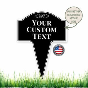 Custom Outdoor Sign – Personalized Yard Sign, Weatherproof Lawn & Garden Marker, Add Your Own Text Aluminum Composite 10x14