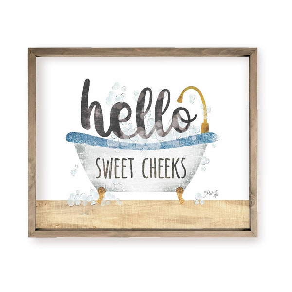 Hello Sweet Cheeks Bathroom Sign Etsy