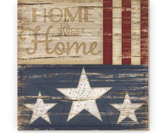 Home Sweet Home Farmhouse Style Wood Wall Decor Sign