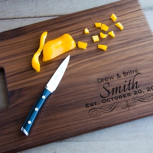 Personalized Laser Engraved Wood Cutting Board
