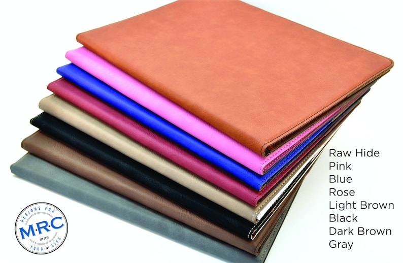 Personalized Leather Portfolio Notebook Professional & Stylish Organizer available in eight different colors image 2