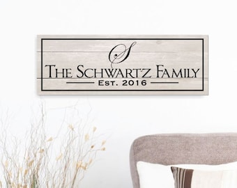 Personalized Carved Wood Family Name Sign With Established Date