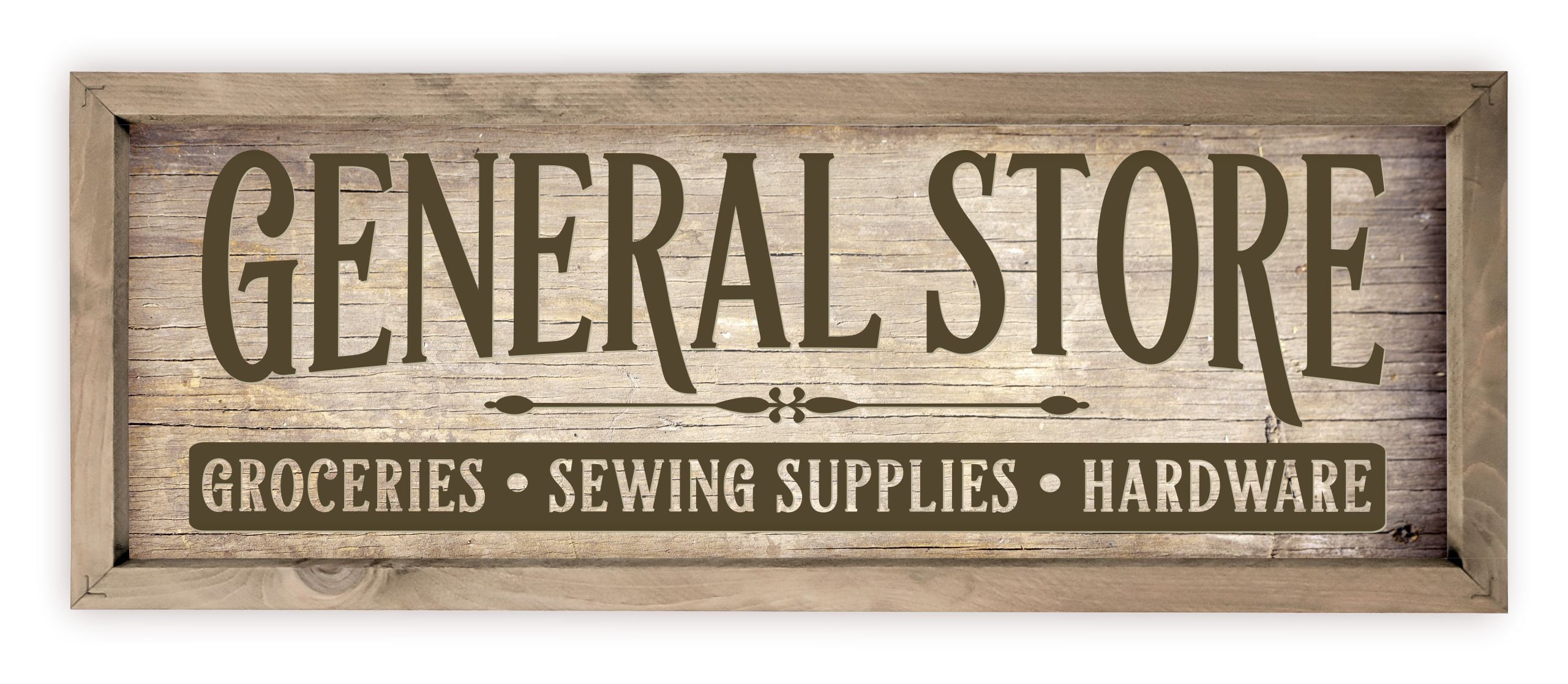 General Store Rustic Wood Wall Sign Etsy