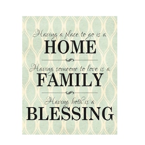 Having A Place To Go Is A Home Farmhouse Style Wood Wall Decor Sign 12x15
