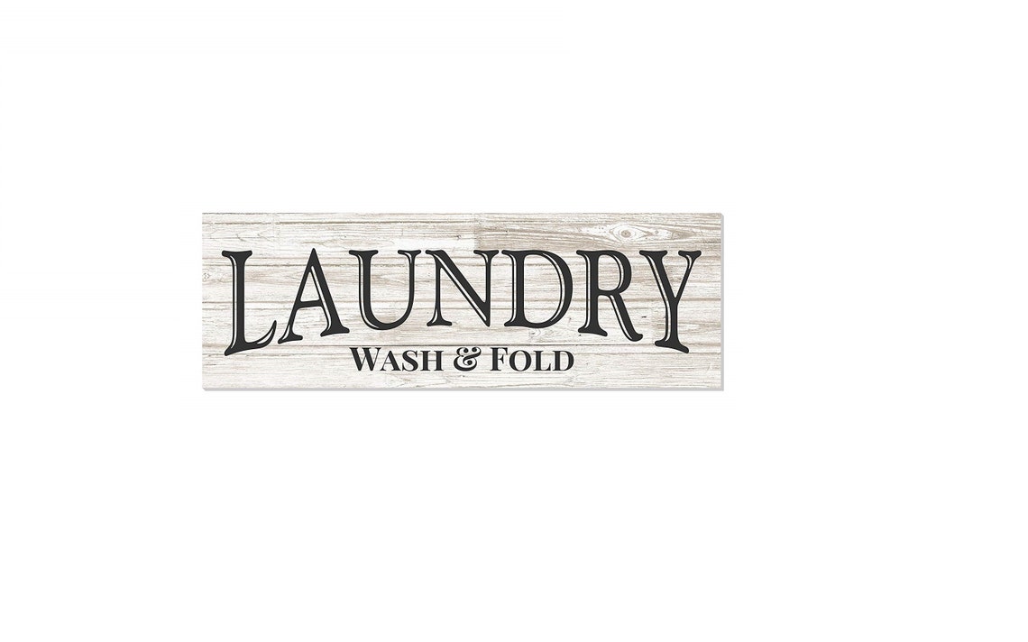 Laundry Wash and Fold Farmhouse Style Wood Wall Decor Sign - Etsy