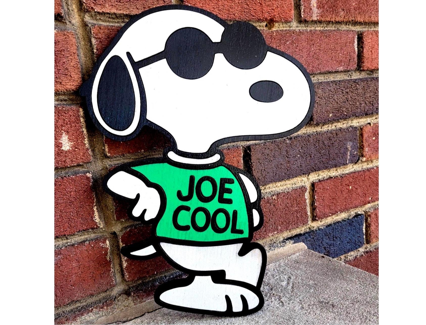 Hand-painted Laser-cut Joe Cool: Wood Peanuts-inspired Art - Etsy