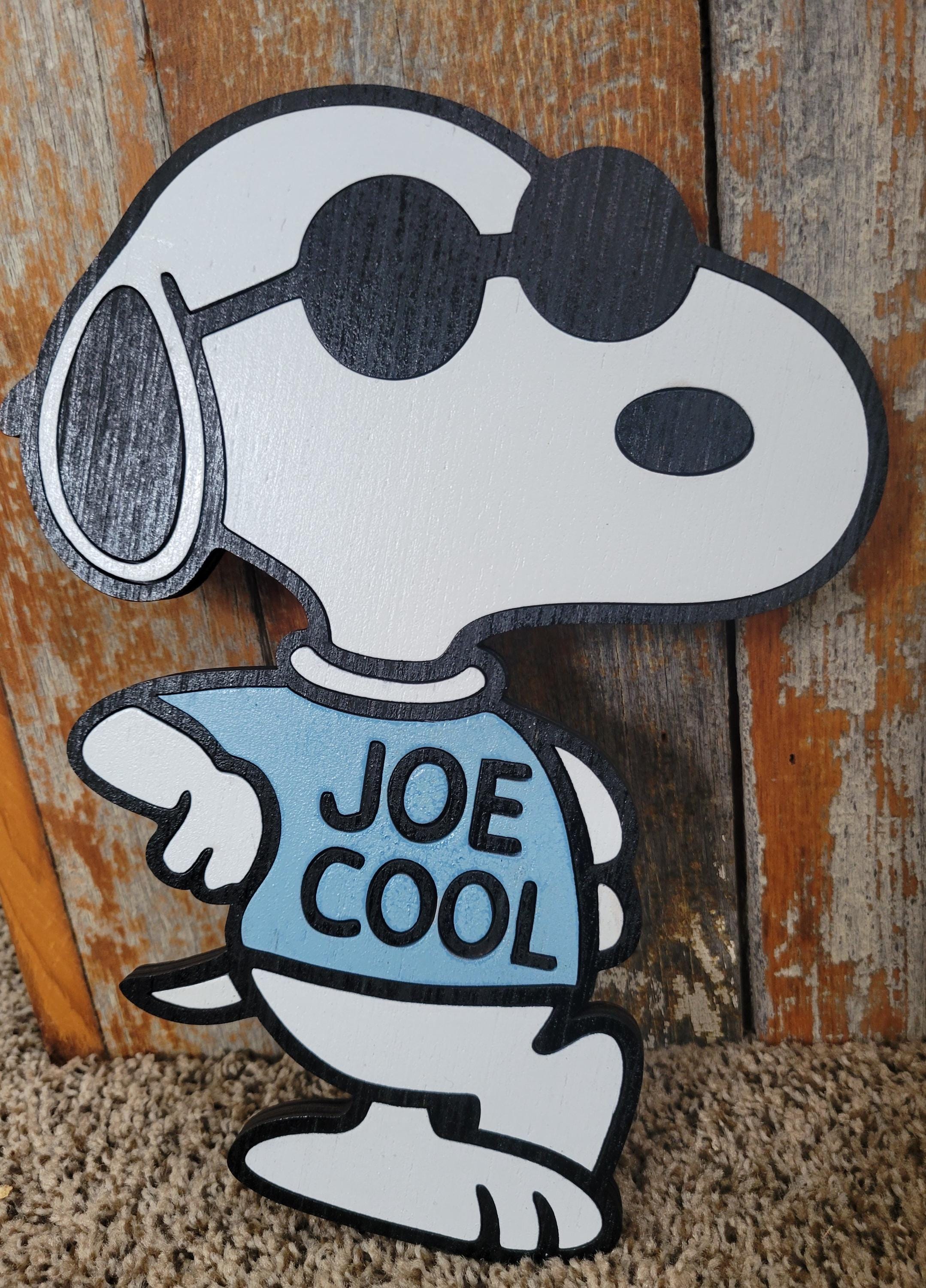 Hand-painted Laser-cut Joe Cool: Wood Peanuts-inspired Art - Etsy