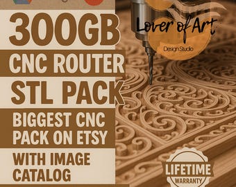 MEGA BUNDLE CNC-Dateien für Fräsmaschinen, Cnc Stl Files Pack, 3D Cnc Fräser Stl Pack, Cnc Design Bundle, Stl-Dateien, Cnc-Dateien, Cnc Pack