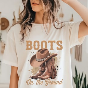 Boots On The Ground PNG, Boot Cowboy Western Png, Cowgirl Boots PNG Sublimation, Western Cowgirl Design, Western Png, Western Cowgirl Design