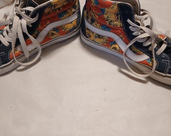 Vans x Star Wars Sk8-Hi sneakers. Yoda Aloha.  Vguc. Men's 7. Womans 6.5