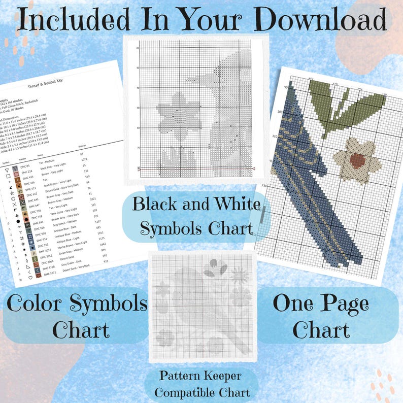 Botanical Bookshelf Cross Stitch Pattern: Fantasy Floral Library ...